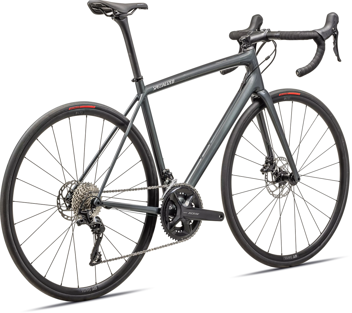 Aethos Sport - Shimano 105 (2025) - Gloss Fog Tint Carbon / Dune White