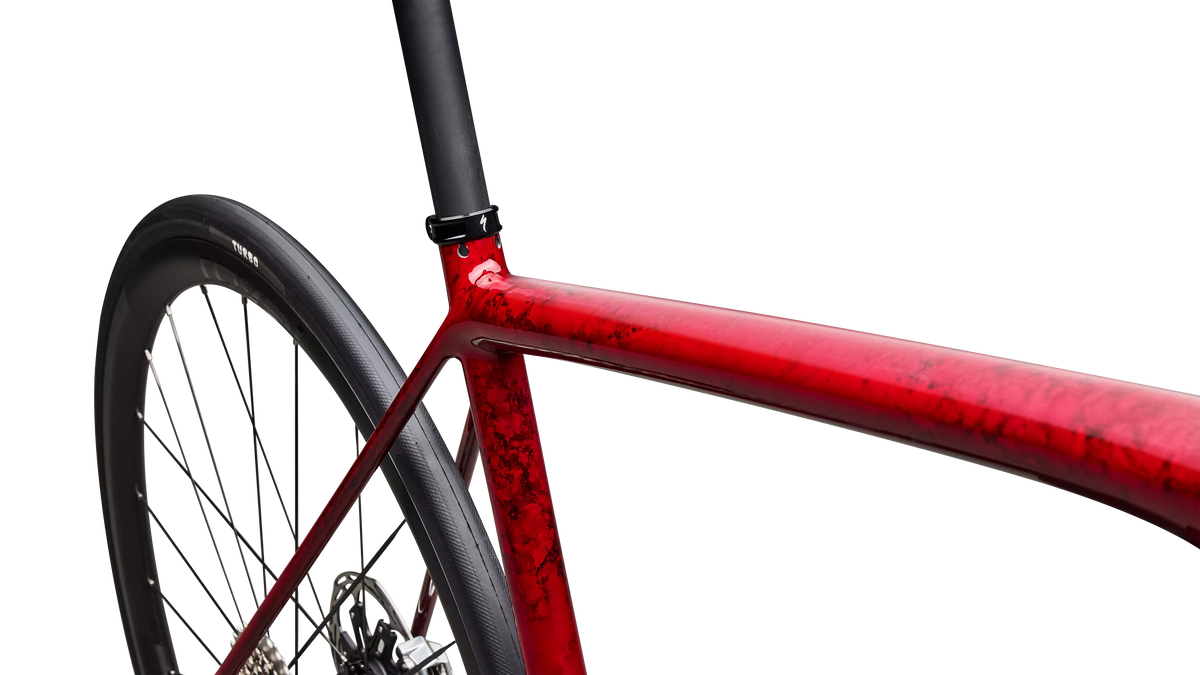 S-Works Aethos 2 - SRAM RED AXS - Sandstone Metallic Base / Red Tint