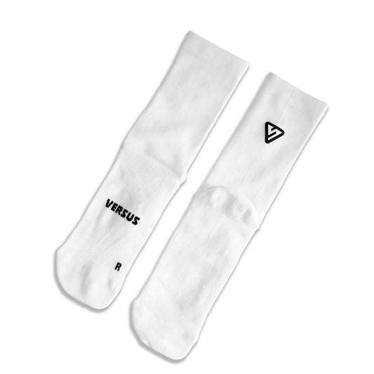 VERSUS Classic White Active Crew Tab Socks