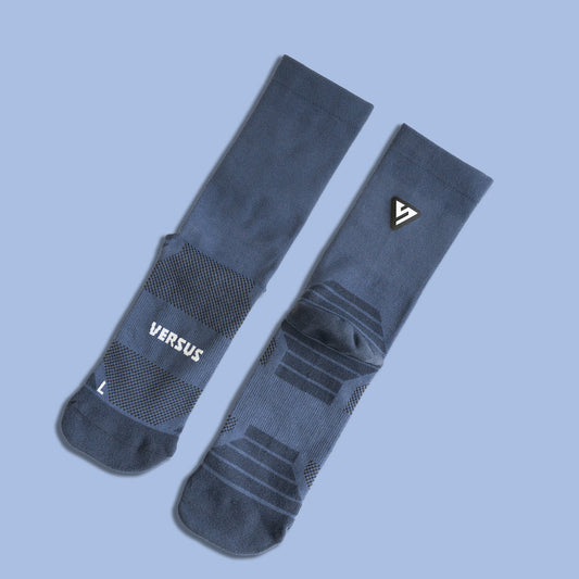 VERSUS Classic Navy Active Crew Tab Socks