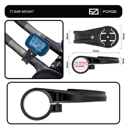 FORZA 22.2mm TT/Triathlon Bar GPS Mount for Garmin