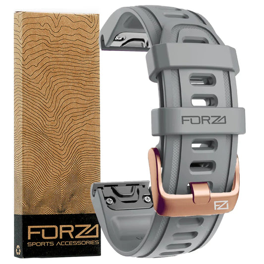 FORZA Elite 20mm Quick Release Strap with Rose Gold Buckle