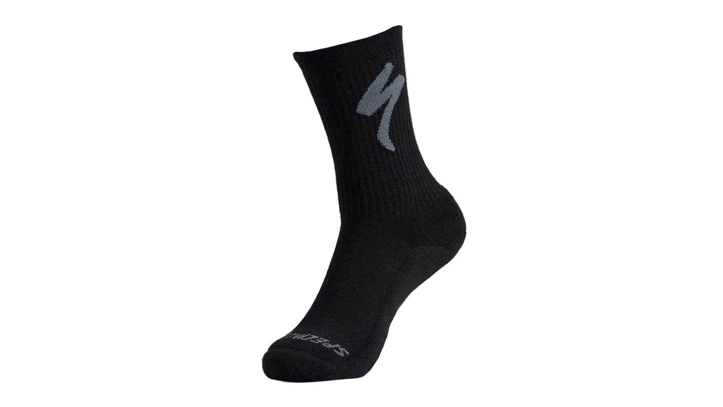 Merino Midweight Tall Logo Socks