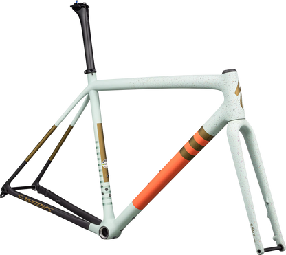 S-Works Crux Frameset - Satin White Sage / Cactus Bloom / Midnight Shadow Speckle