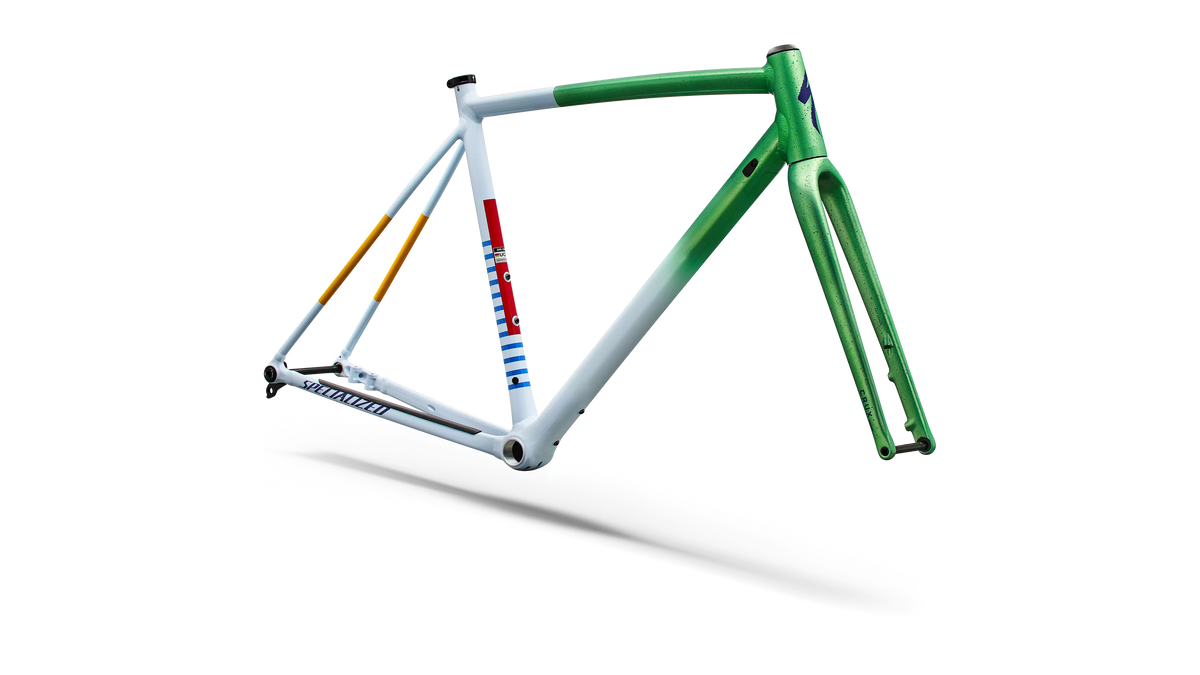 Crux DSW Frameset - D'Aluisio Smartweld Alloy - Oasis Tint Flake Silver Morning Mist / Purple Haze
