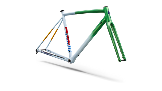 Crux DSW Frameset - D'Aluisio Smartweld Alloy - Oasis Tint Flake Silver Morning Mist / Purple Haze