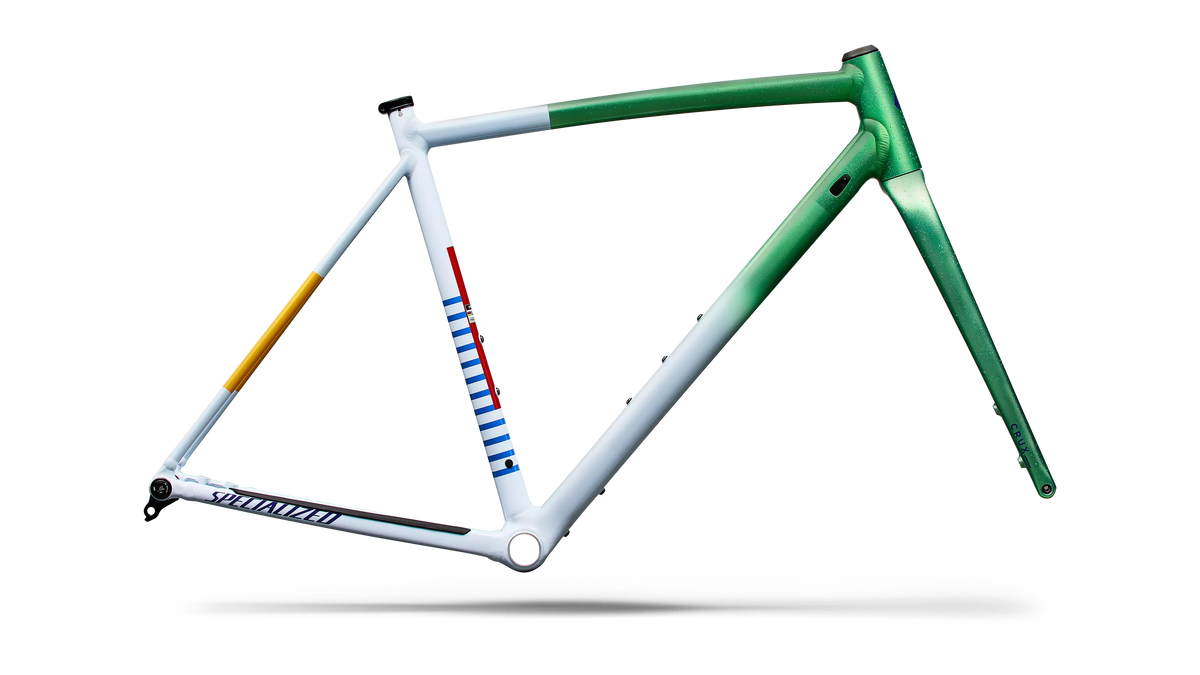 Crux DSW Frameset - D'Aluisio Smartweld Alloy - Oasis Tint Flake Silver Morning Mist / Purple Haze