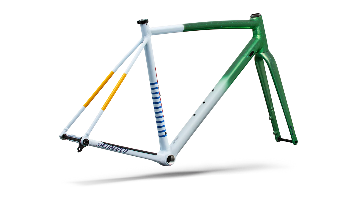 Crux DSW Frameset - D'Aluisio Smartweld Alloy - Oasis Tint Flake Silver Morning Mist / Purple Haze