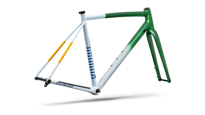 Crux DSW Frameset - D'Aluisio Smartweld Alloy - Oasis Tint Flake Silver Morning Mist / Purple Haze