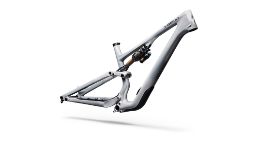 S-Works Stumpjumper 15 EVO Frameset - Satin Shadow Silver / Ashen Grey / Gloss Black Liquid Metal