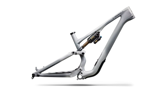 S-Works Stumpjumper 15 EVO Frameset - Satin Shadow Silver / Ashen Grey / Gloss Black Liquid Metal
