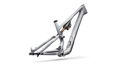 S-Works Stumpjumper 15 EVO Frameset - Satin Shadow Silver / Ashen Grey / Gloss Black Liquid Metal