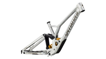 Demo Race Frameset (2025) - Gloss Flake Silver / Gunmetal / Brushed