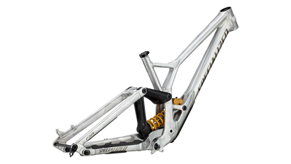 Demo Race Frameset (2025) - Gloss Flake Silver / Gunmetal / Brushed