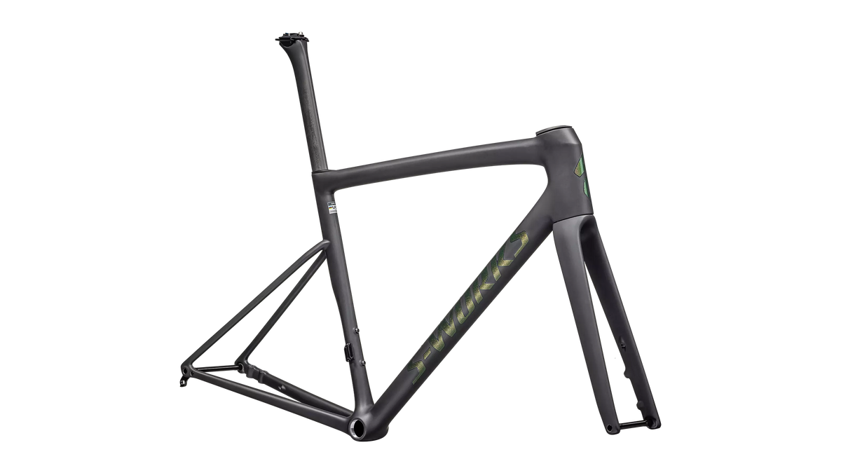 S-Works Tarmac SL8 Frameset - Ready to Paint - RTP Carbon / Chameleon Silver Green
