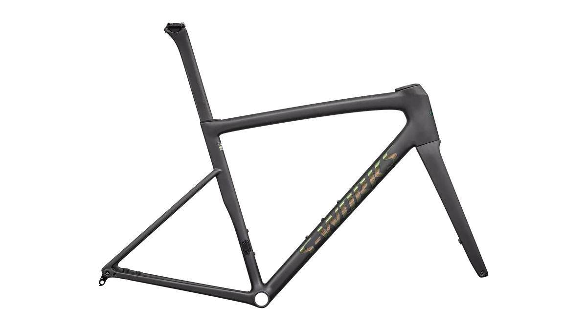 S-Works Tarmac SL8 Frameset - Ready to Paint - RTP Carbon / Chameleon Silver Green