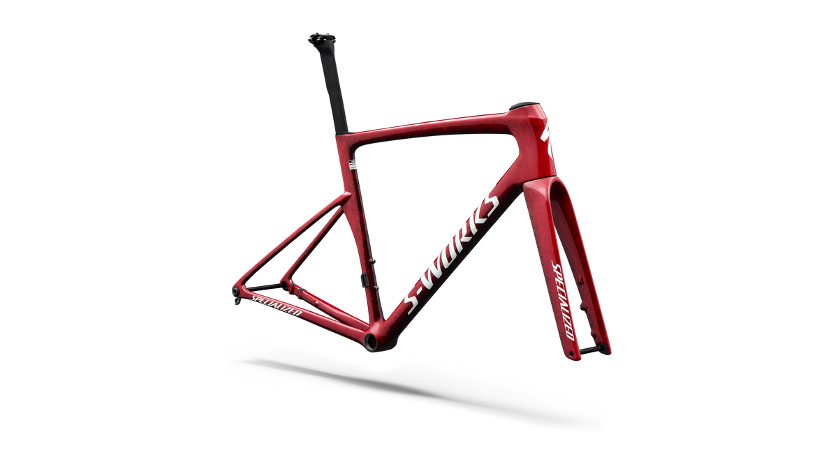 S-Works Tarmac SL9 Frameset with FACT 12r Carbon - Gloss Vivid Red / Tarmac Black / White