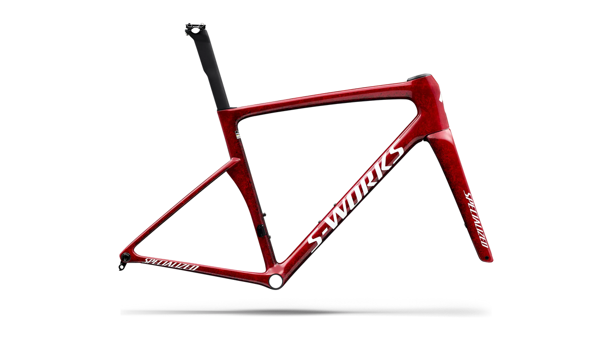 S-Works Tarmac SL9 Frameset with FACT 12r Carbon - Gloss Vivid Red / Tarmac Black / White