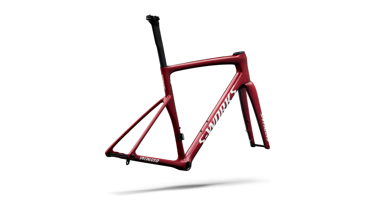 S-Works Tarmac SL9 Frameset with FACT 12r Carbon - Gloss Vivid Red / Tarmac Black / White