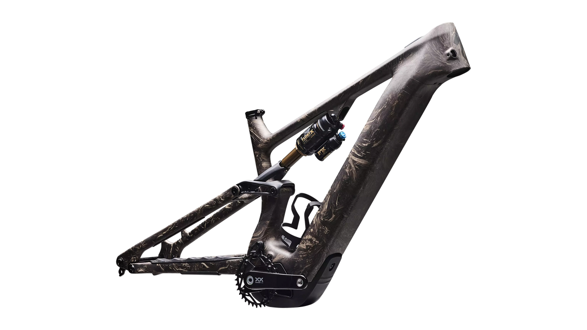 S-Works Turbo Levo 4 Frameset - Taupe / Gunmetal Strata / Metallic Obsidian