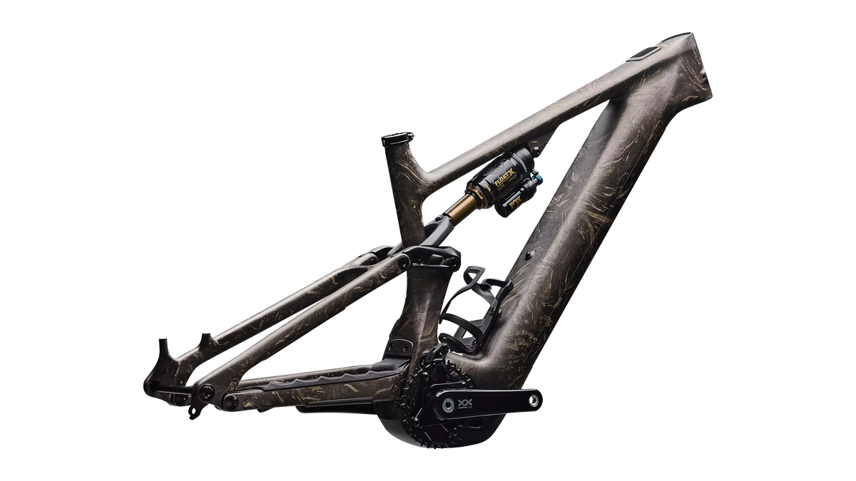 S-Works Turbo Levo 4 Frameset - Taupe / Gunmetal Strata / Metallic Obsidian