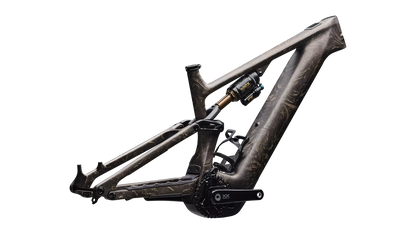 S-Works Turbo Levo 4 Frameset - Taupe / Gunmetal Strata / Metallic Obsidian