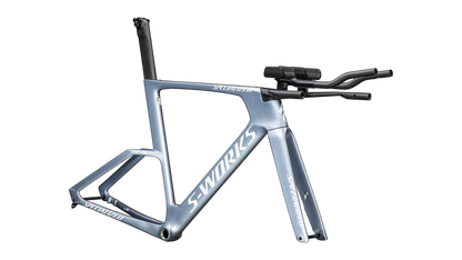 S-Works Shiv TT Disc Module - FACT 11r Carbon (2025) - Gloss Glacial Metallic / Red To Gold Chameleon / Metallic White Silver