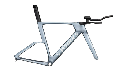 S-Works Shiv TT Disc Module - FACT 11r Carbon (2025) - Gloss Glacial Metallic / Red To Gold Chameleon / Metallic White Silver