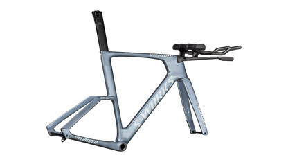 S-Works Shiv TT Disc Module - FACT 11r Carbon (2025) - Gloss Glacial Metallic / Red To Gold Chameleon / Metallic White Silver