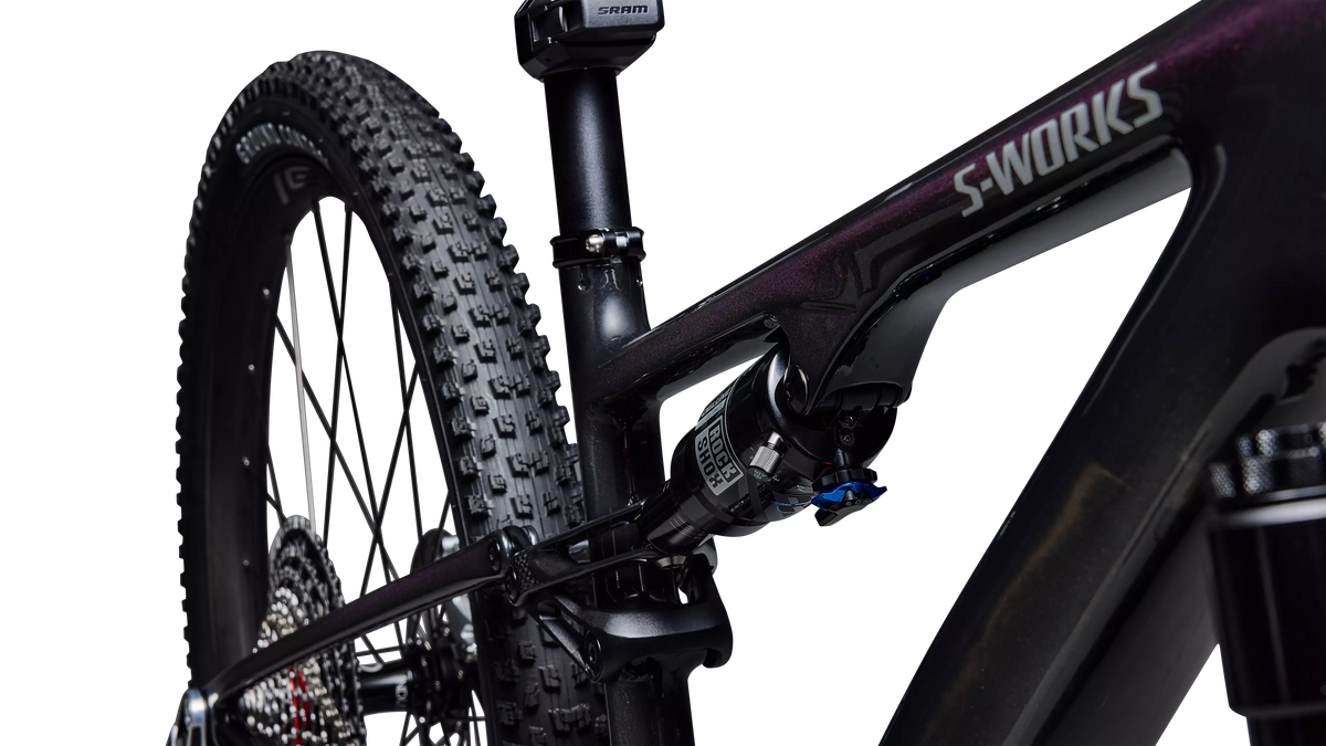 S-Works Epic 8 EVO - SRAM XX SL AXS - Gloss Carbon / Green to Purple Viavi Fade / Brushed Liquid Metal