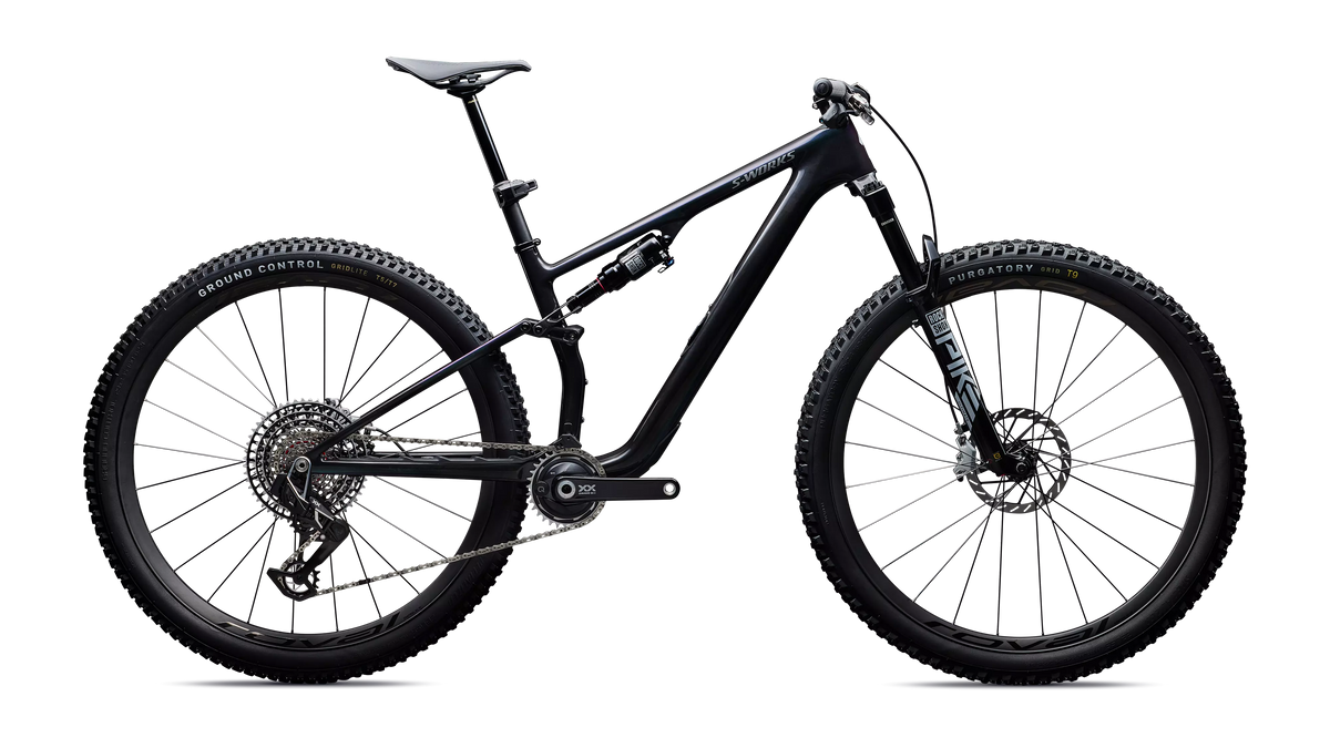 S-Works Epic 8 EVO - SRAM XX SL AXS - Gloss Carbon / Green to Purple Viavi Fade / Brushed Liquid Metal