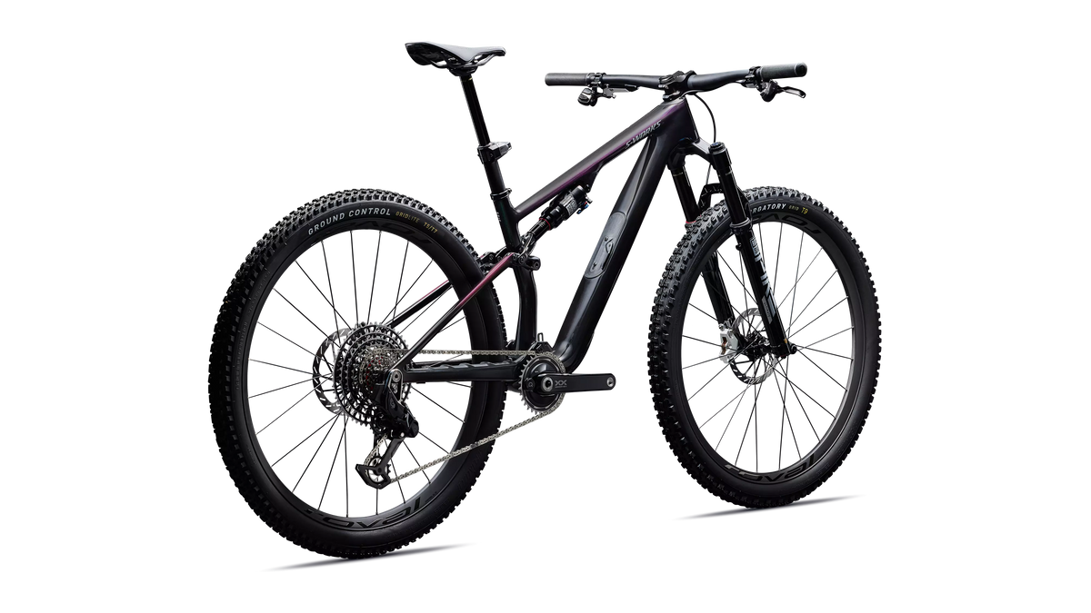 S-Works Epic 8 EVO - SRAM XX SL AXS - Gloss Carbon / Green to Purple Viavi Fade / Brushed Liquid Metal