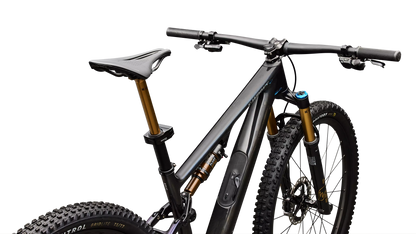 S-Works Epic 8 EVO - Shimano XTR Di2 - Gloss Carbon / Green to Purple Viavi Fade / Brushed Liquid Metal
