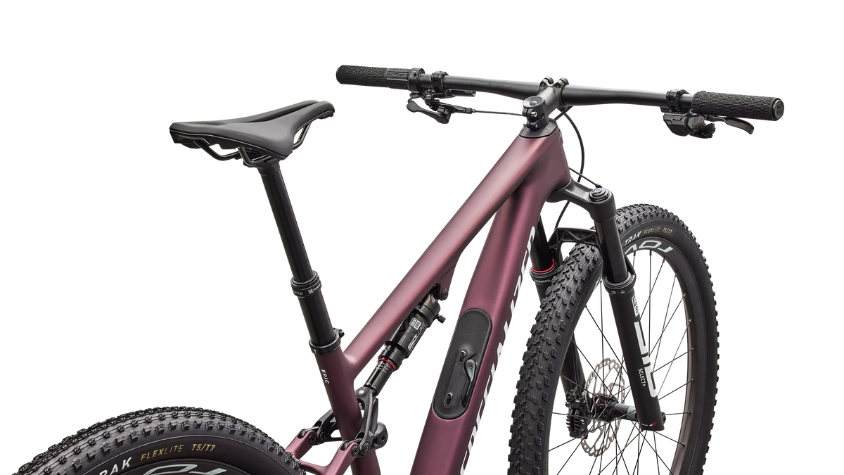 Epic 8 Expert - Shimano XT Di2 - Satin Bordeaux Metallic / White