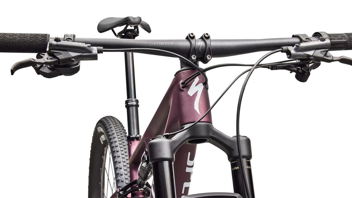Epic 8 Expert - Shimano XT Di2 - Satin Bordeaux Metallic / White