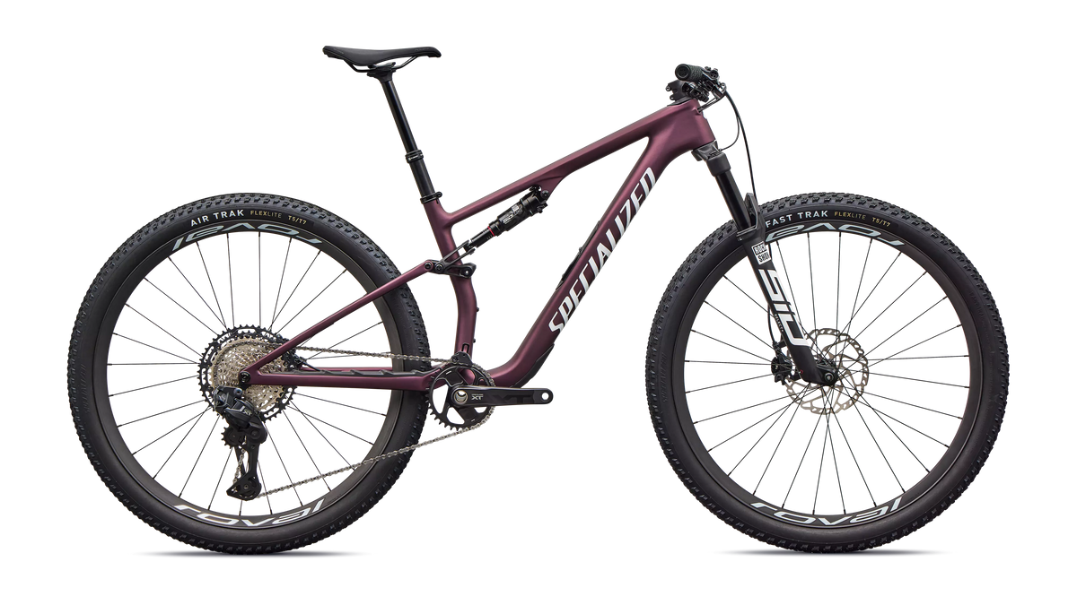 Epic 8 Expert - Shimano XT Di2 - Satin Bordeaux Metallic / White