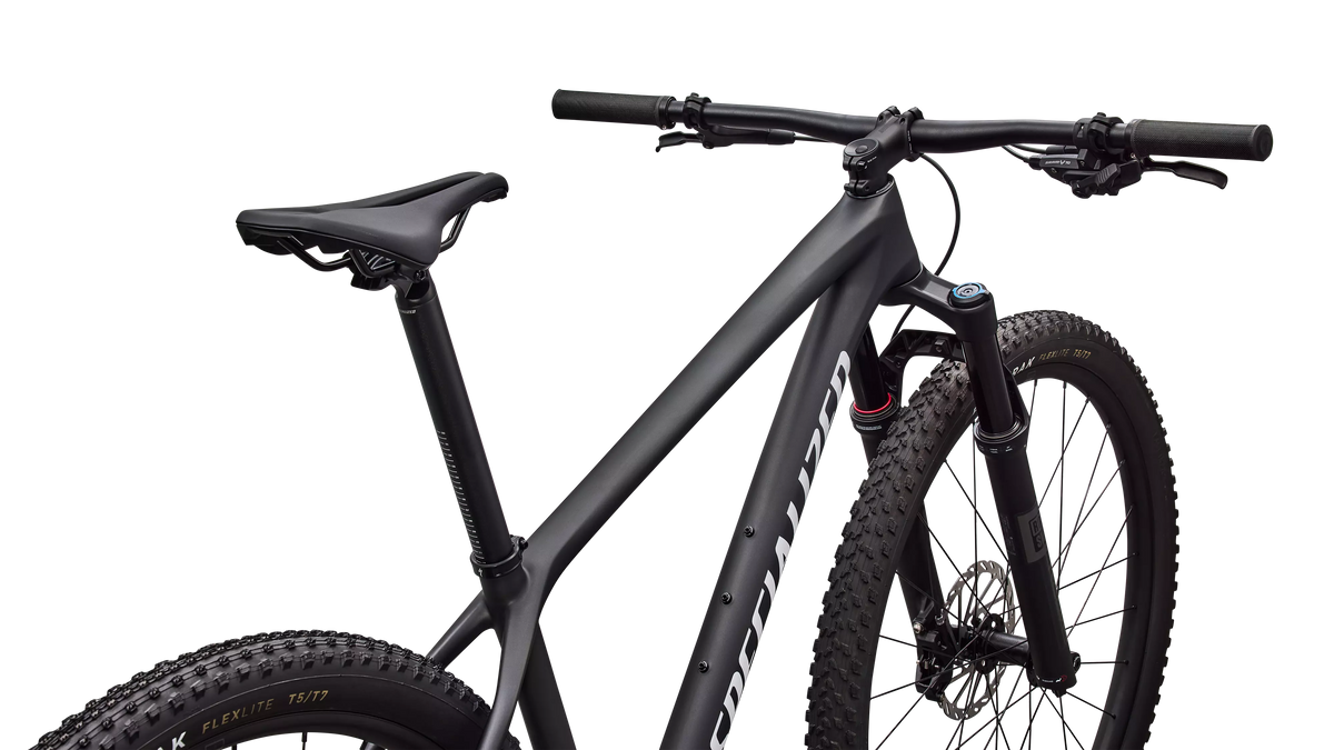 Epic Hardtail Comp (2026) - Satin Carbon / Metallic White Silver