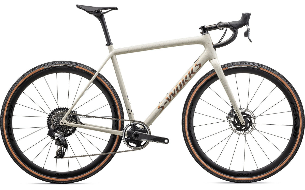 S-Works Crux - Gloss Birch Red Gold Pearl Speckle / Red Gold