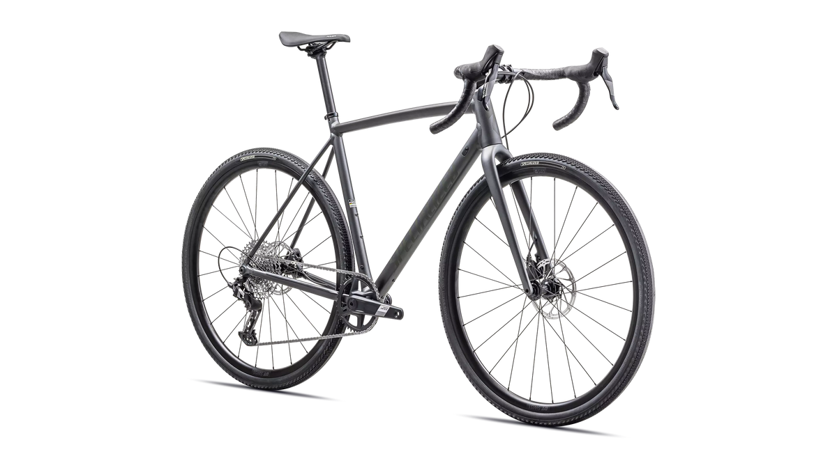 Crux DSW Comp - SRAM Apex XPLR - Satin Smoke / Oak Green