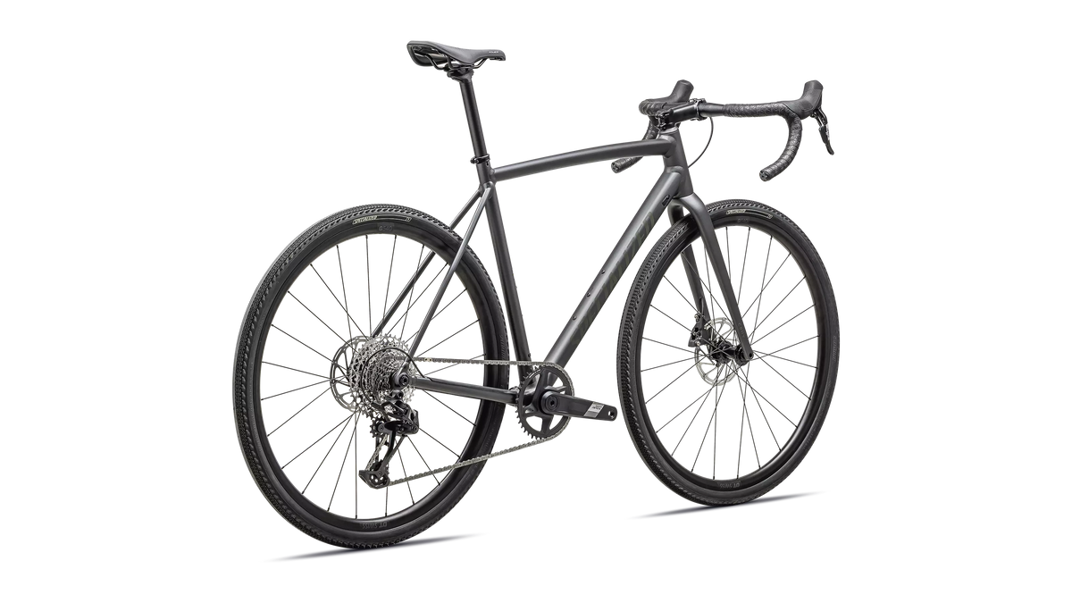 Crux DSW Comp - SRAM Apex XPLR - Satin Smoke / Oak Green
