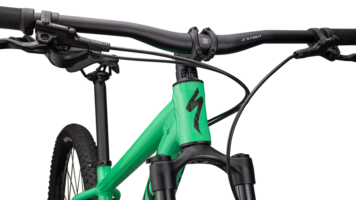 Rockhopper Expert (2024) - Gloss Electric Green / Dark Moss Green