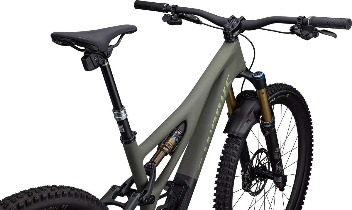 S-Works Stumpjumper LTD - Satin Oak Green / Oak Green Metallic / Gold Ghost Pearl