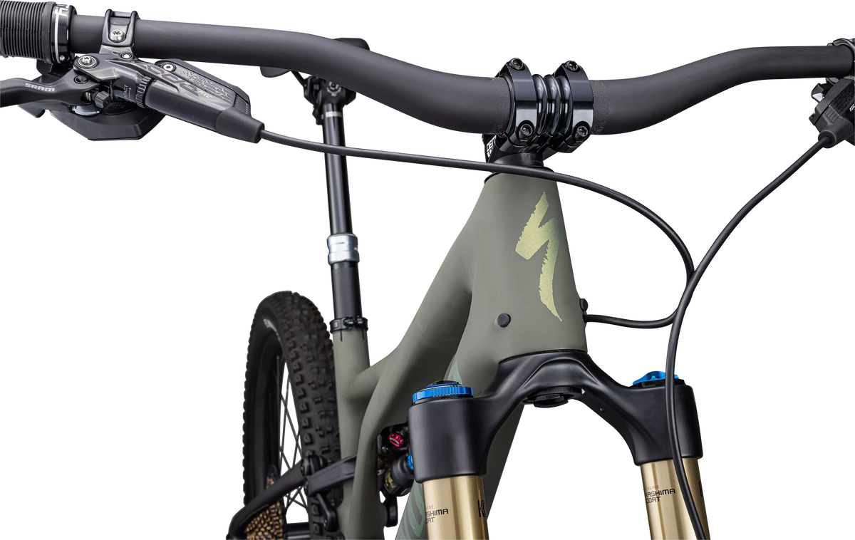 S-Works Stumpjumper LTD - Satin Oak Green / Oak Green Metallic / Gold Ghost Pearl