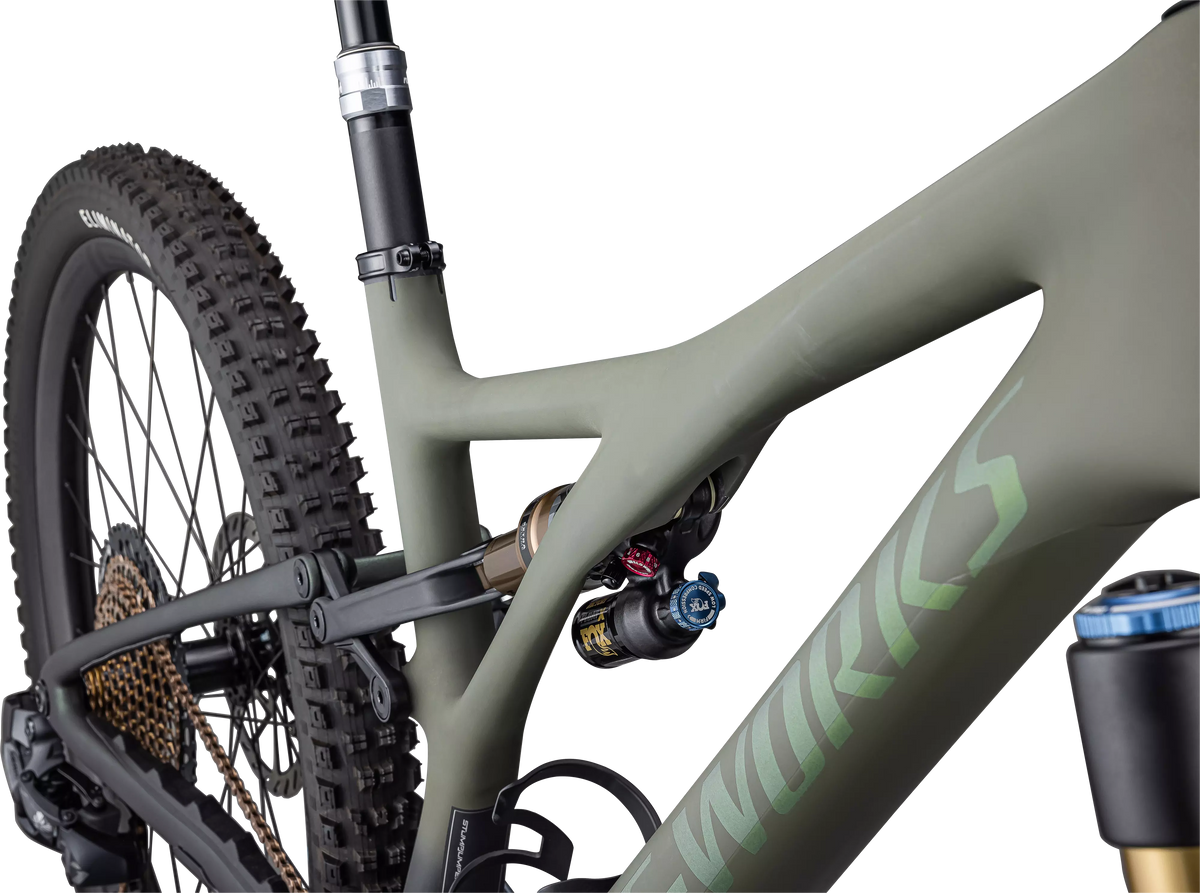 S-Works Stumpjumper LTD - Satin Oak Green / Oak Green Metallic / Gold Ghost Pearl