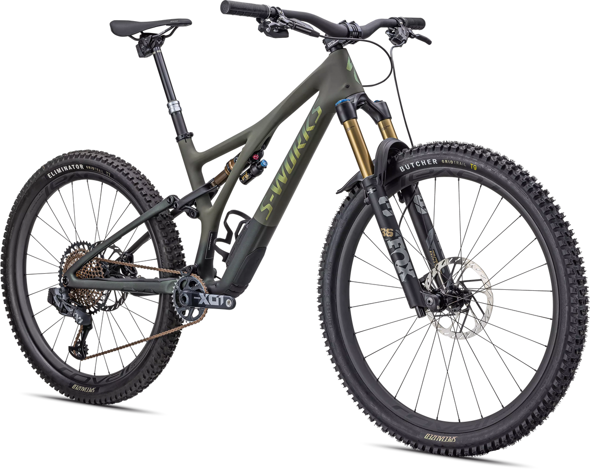 S-Works Stumpjumper LTD - Satin Oak Green / Oak Green Metallic / Gold Ghost Pearl