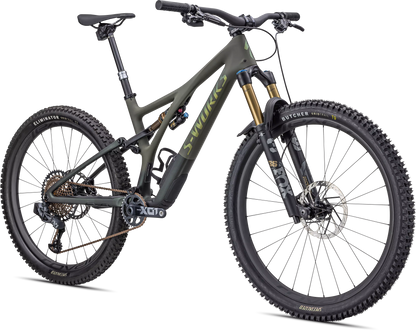 S-Works Stumpjumper LTD - Satin Oak Green / Oak Green Metallic / Gold Ghost Pearl