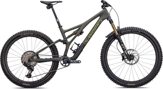S-Works Stumpjumper LTD - Satin Oak Green / Oak Green Metallic / Gold Ghost Pearl