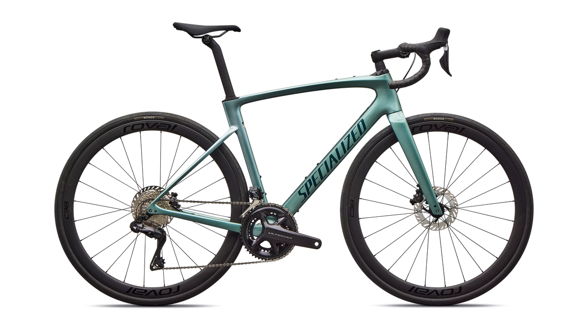 Roubaix SL8 Expert - Shimano Ultegra Di2 - Gloss Fjord Metallic / Pearl / Emerald Metallic