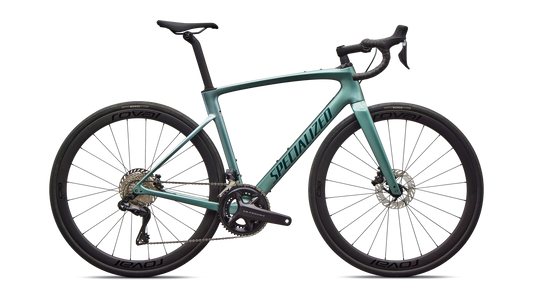 Roubaix SL8 Expert - Shimano Ultegra Di2 - Gloss Fjord Metallic / Pearl / Emerald Metallic