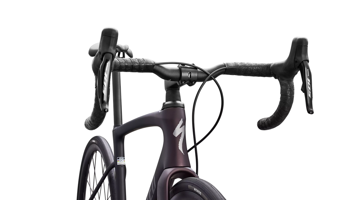 Roubaix SL8 Comp - Shimano 105 Di2 - Satin Solidity Metallic / Metallic Obsidian / Smoke